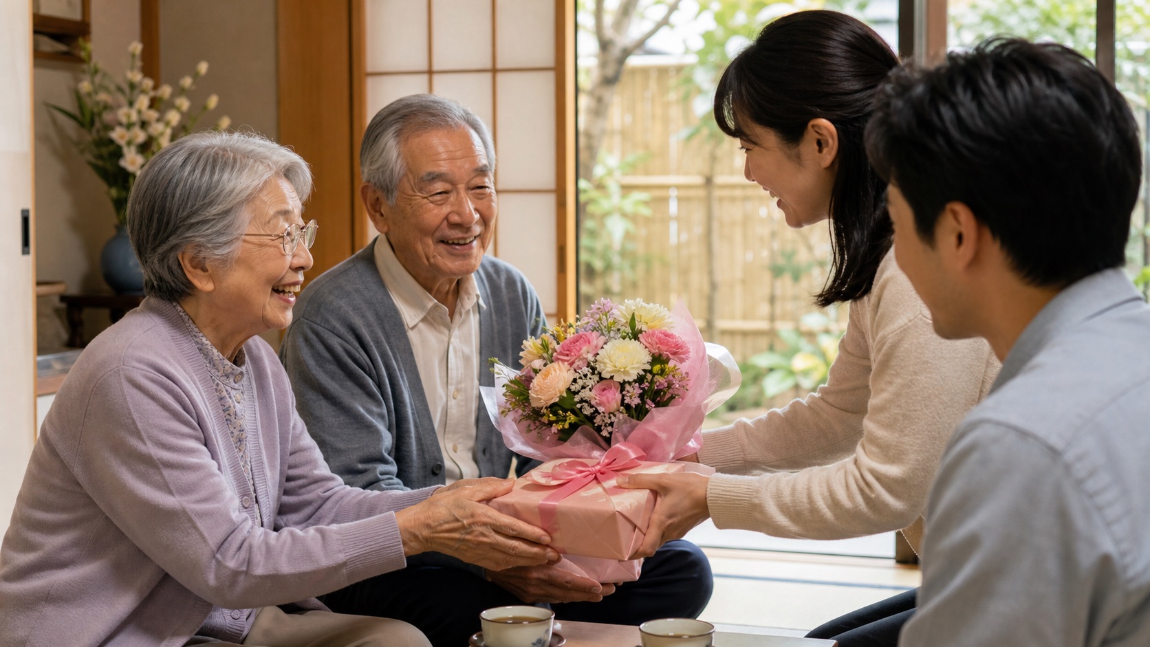 Imagem editorial sobre respeito aos idosos no Japão.