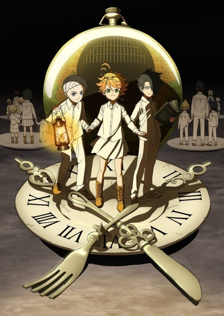 Arte de capa de The Promised Neverland, do catálogo AniList.